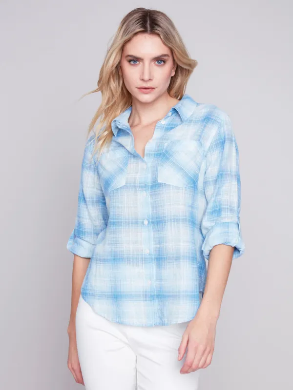 Stussy wrinkly cotton gauze shirt