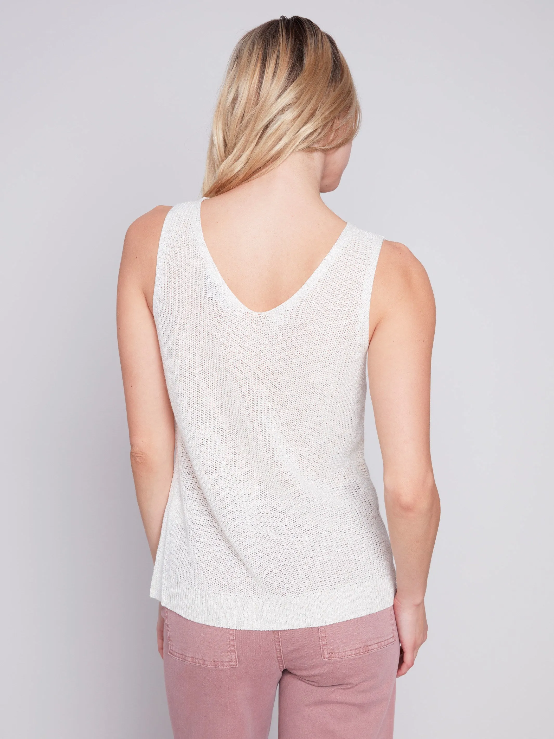 Cold-Dye Knit Cami - Natural sold by Charlie B product image thumbnail 3