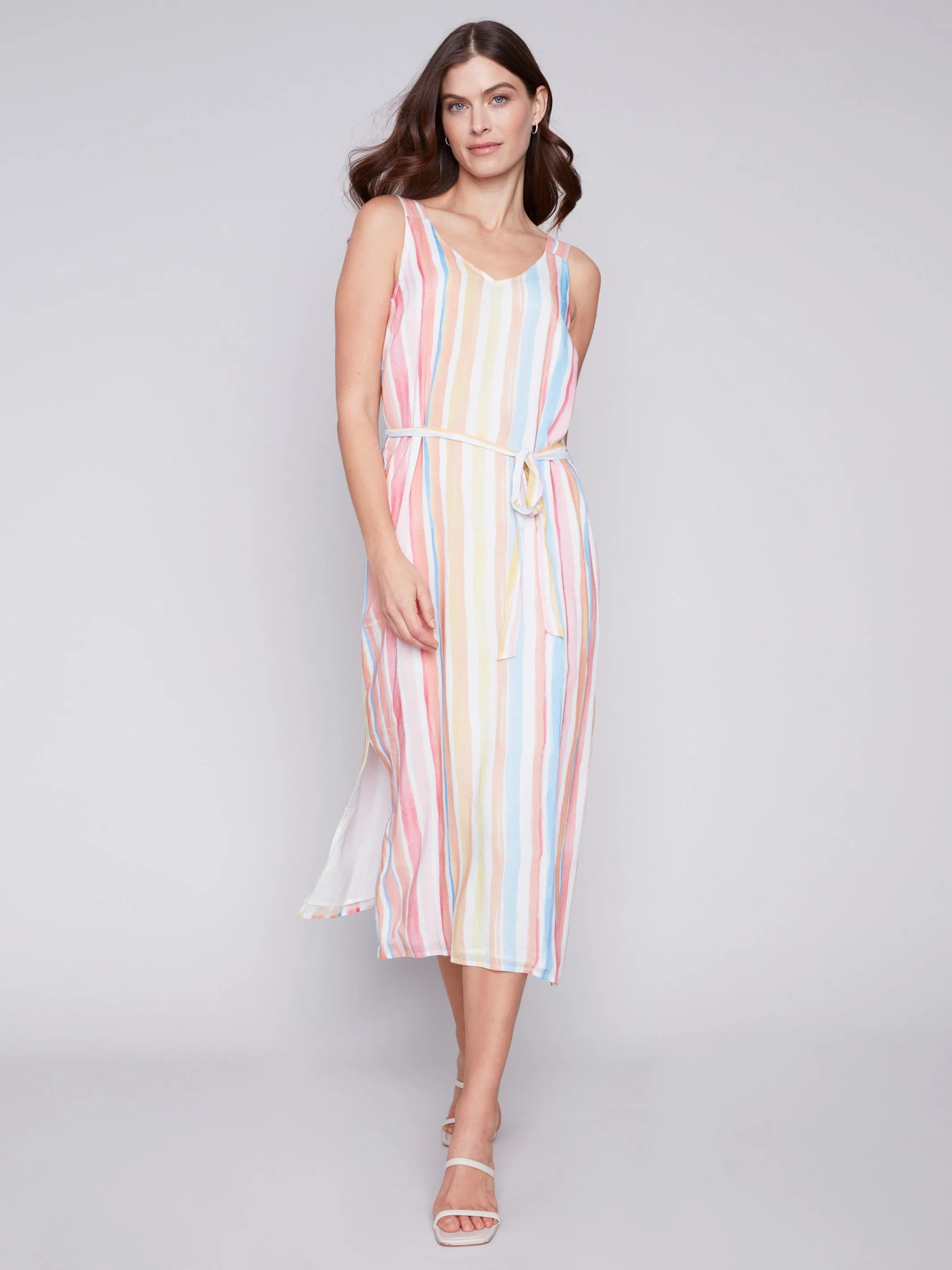 Printed Chiffon Dress - Stripes sold by Charlie B product image thumbnail 4