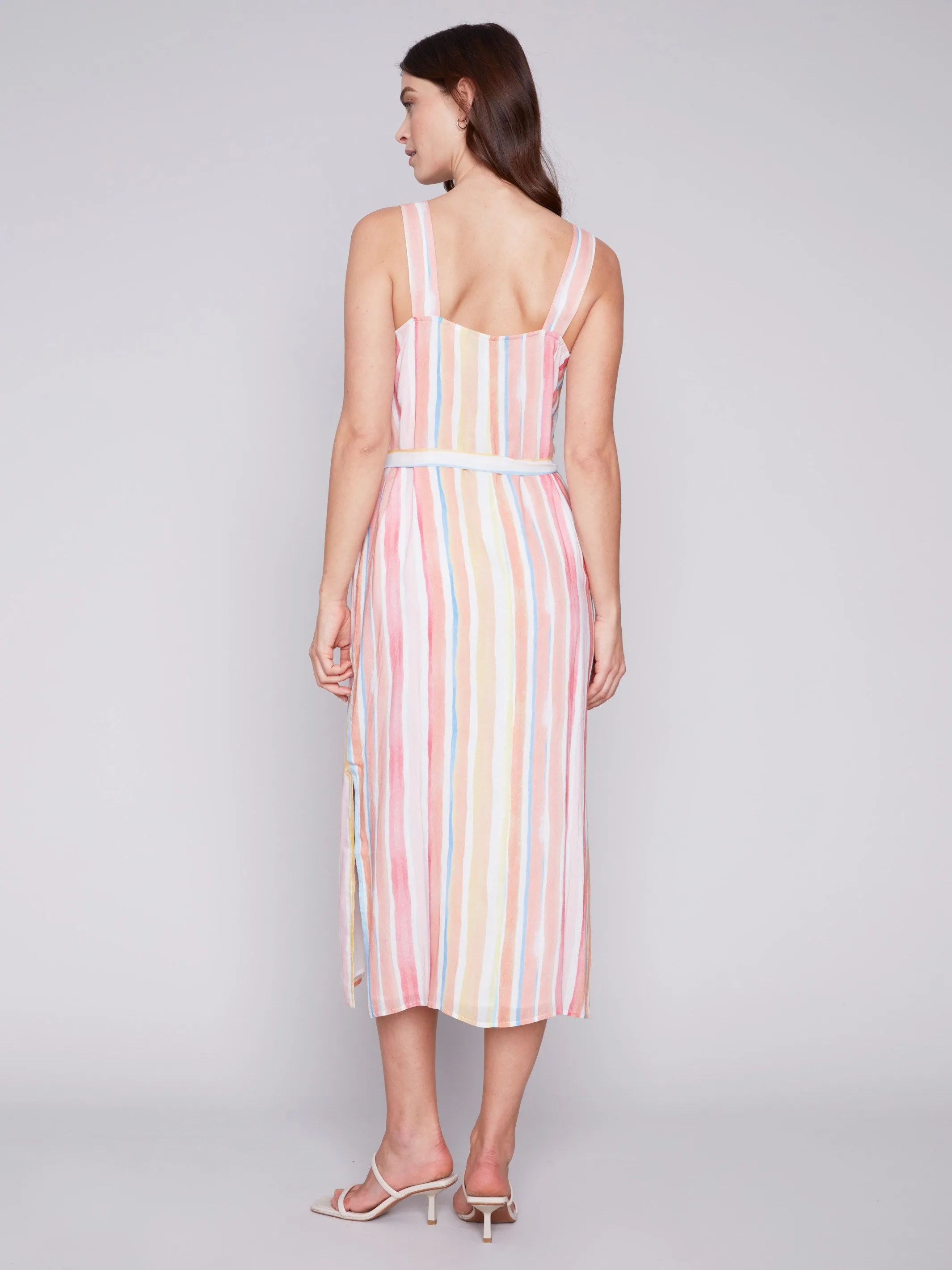 Printed Chiffon Dress - Stripes sold by Charlie B product image thumbnail 5