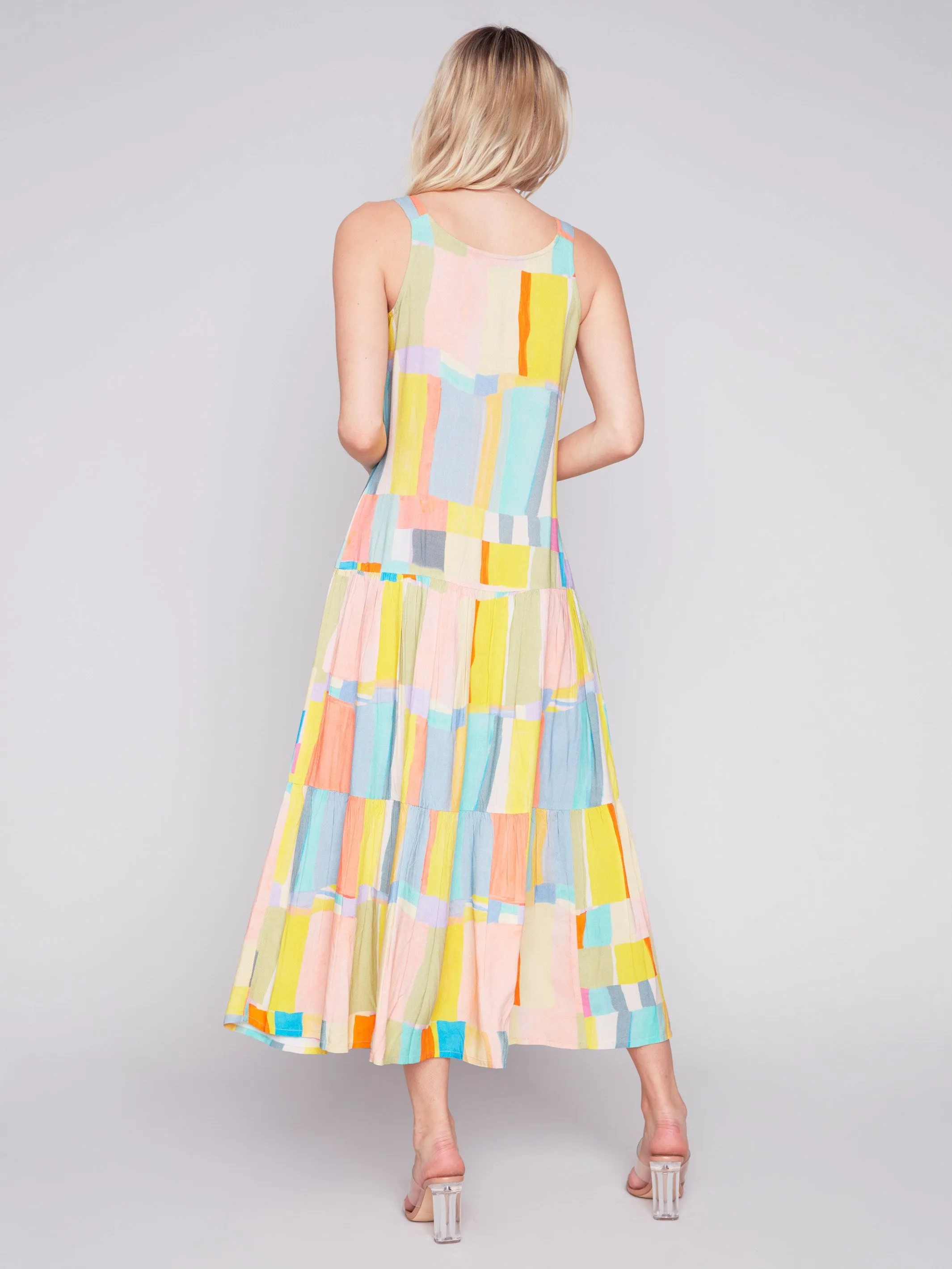 Printed Tiered Maxi Dress - Mosaic sold by Charlie B product image thumbnail 2