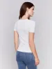 Short-Sleeved Super Stretch Top - Natural sold by Charlie B