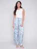Printed Wide Leg Satin Pants - Jungle sold by Charlie B
