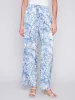 Printed Wide Leg Satin Pants - Jungle sold by Charlie B