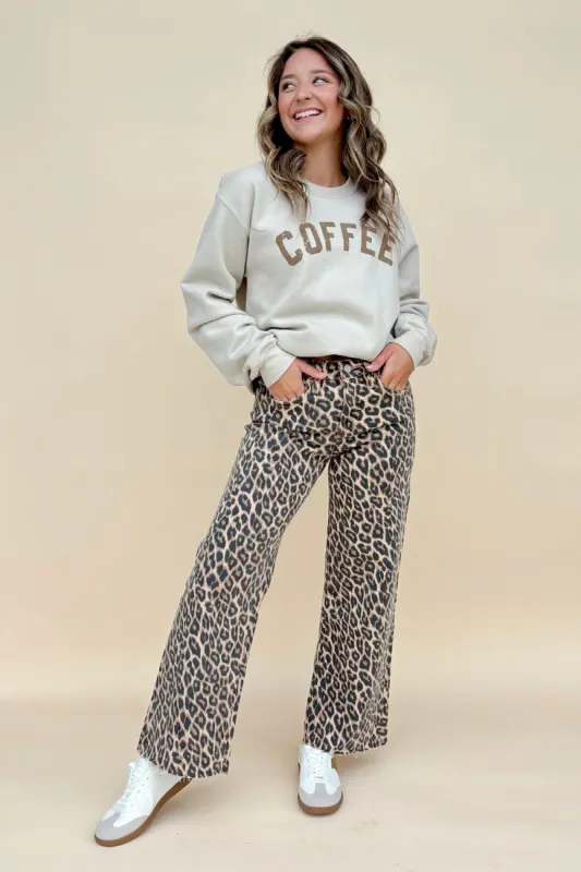 Wild Side Leopard Crop Jeans made by Vervet