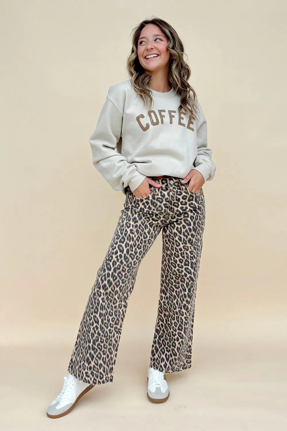 Wild Side Leopard Crop Jeans sold by Charming and Main