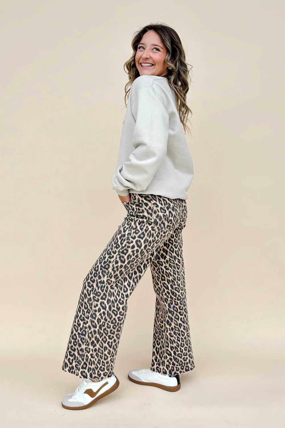 Wild Side Leopard Crop Jeans sold by Charming and Main product image thumbnail 5