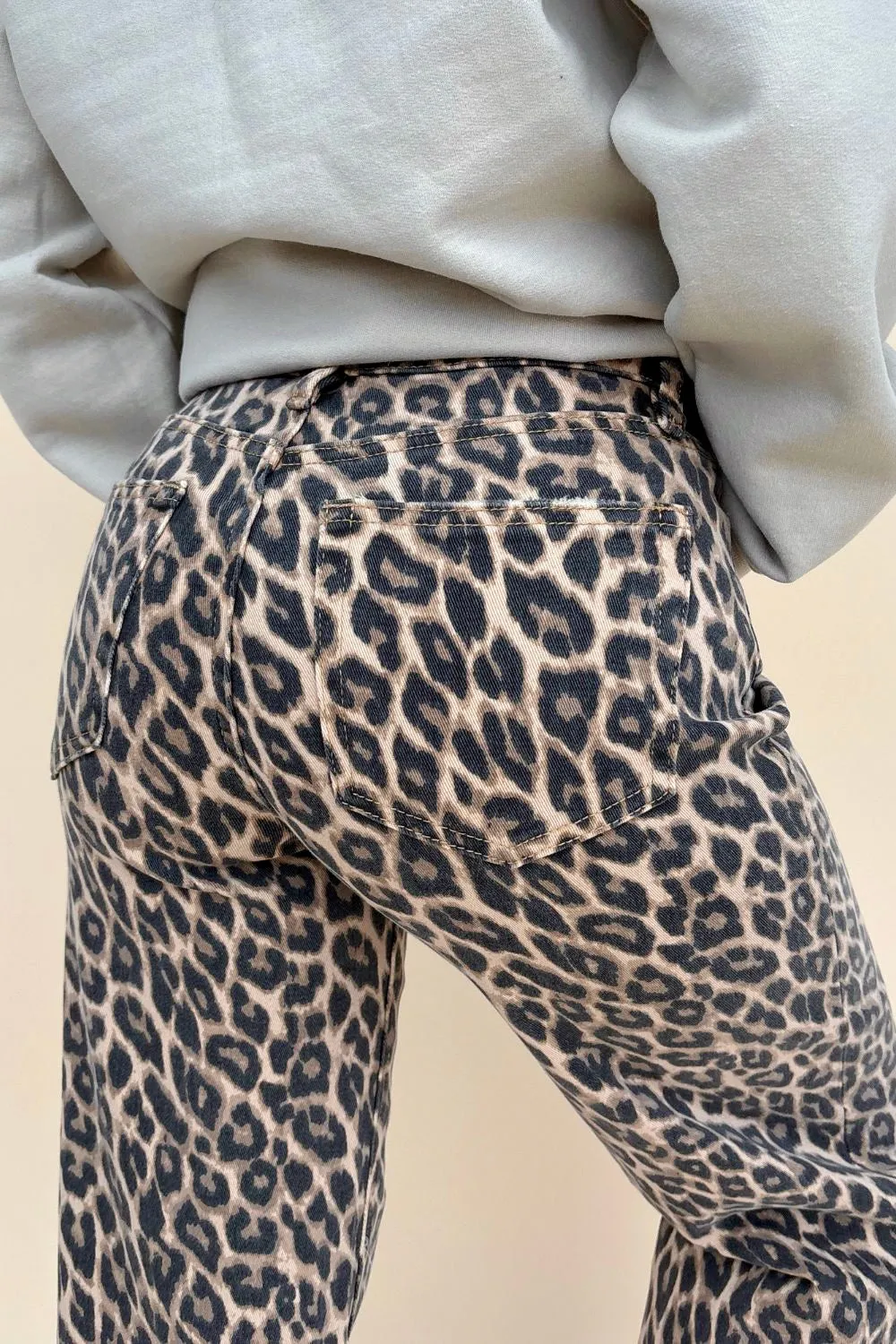 Wild Side Leopard Crop Jeans sold by Charming and Main product image thumbnail 4