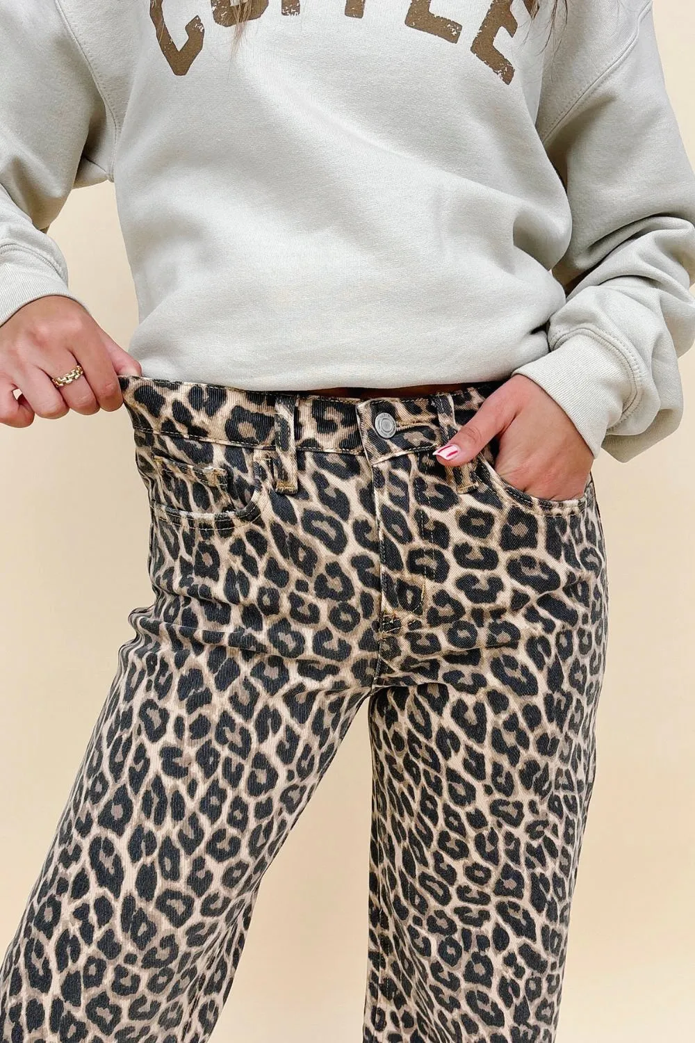 Wild Side Leopard Crop Jeans sold by Charming and Main product image thumbnail 3