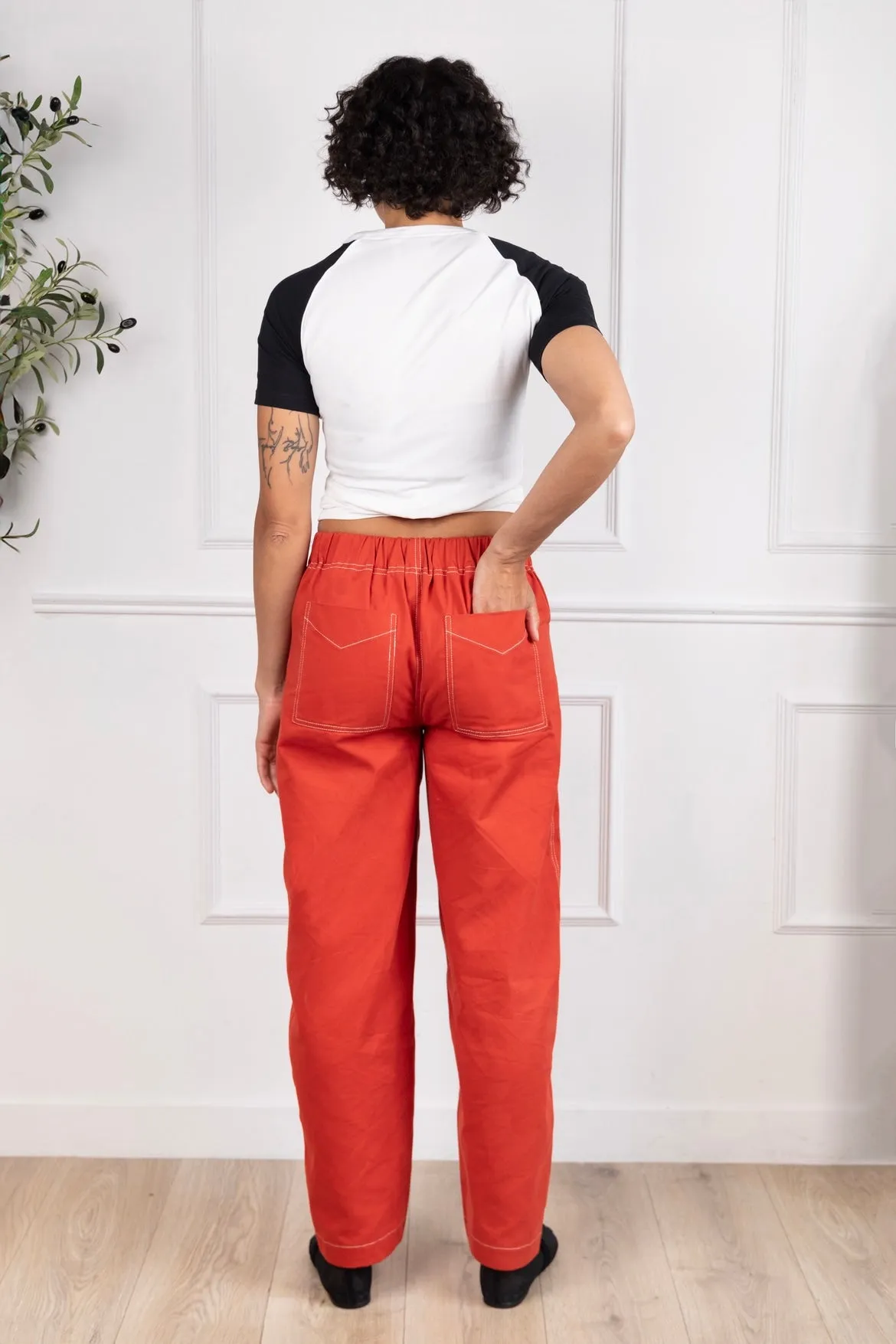 Nya Oversized Barrel Leg Trousers sold by Forty One product image thumbnail 4