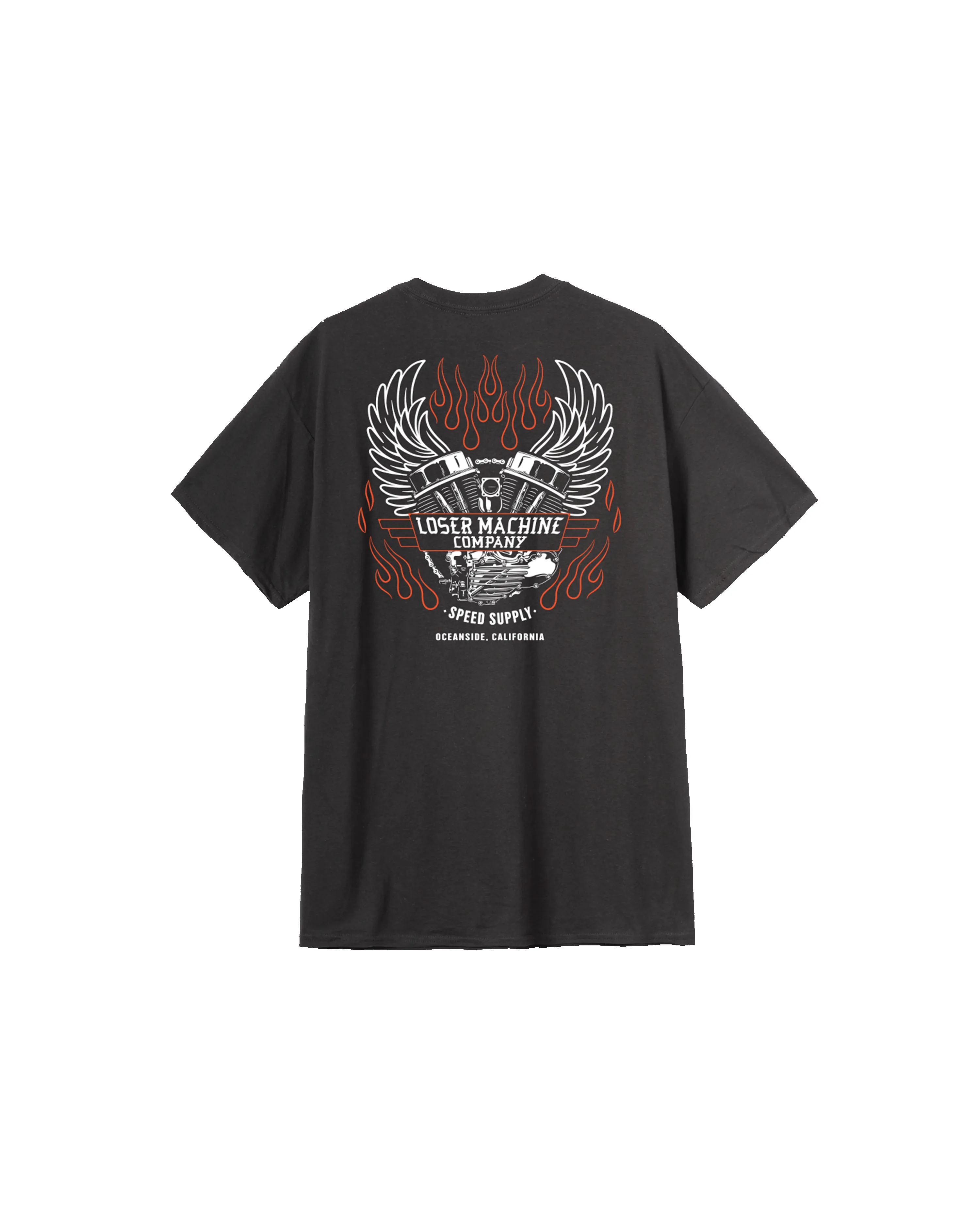 FLY WHEEL STOCK POCKET T-SHIRT sold by Loser Machine Company