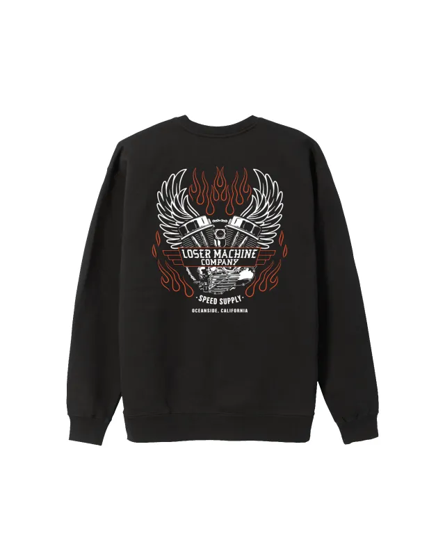 FLY WHEEL CREWNECK made by Loser Machine Company