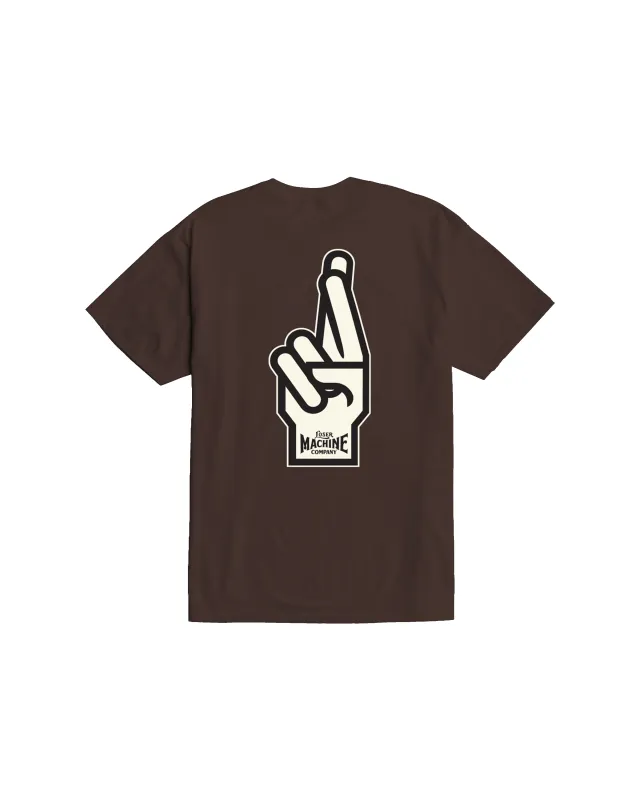 GOOD LUCK FINGERS STOCK T-SHIRT made by Loser Machine Company