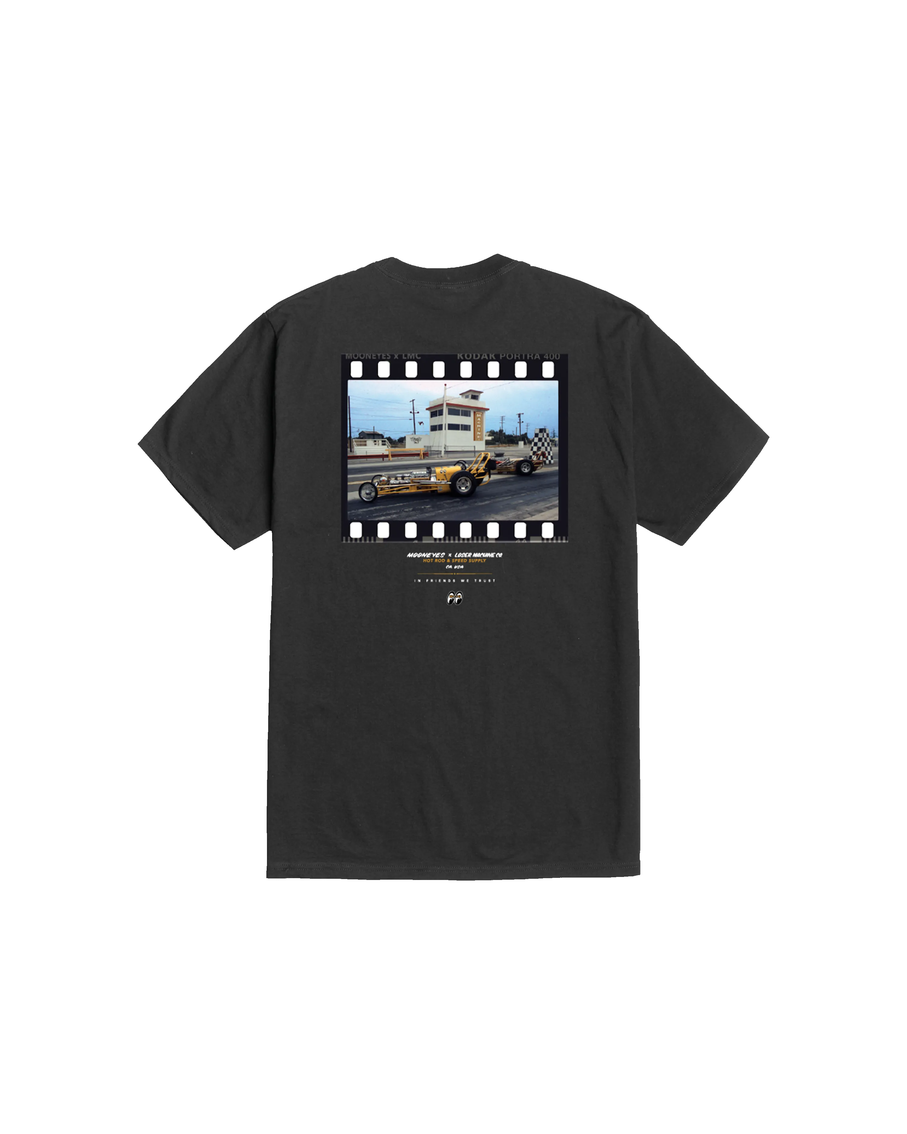 LMC x MOONEYES POMONA STOCK T-SHIRT sold by Loser Machine Company