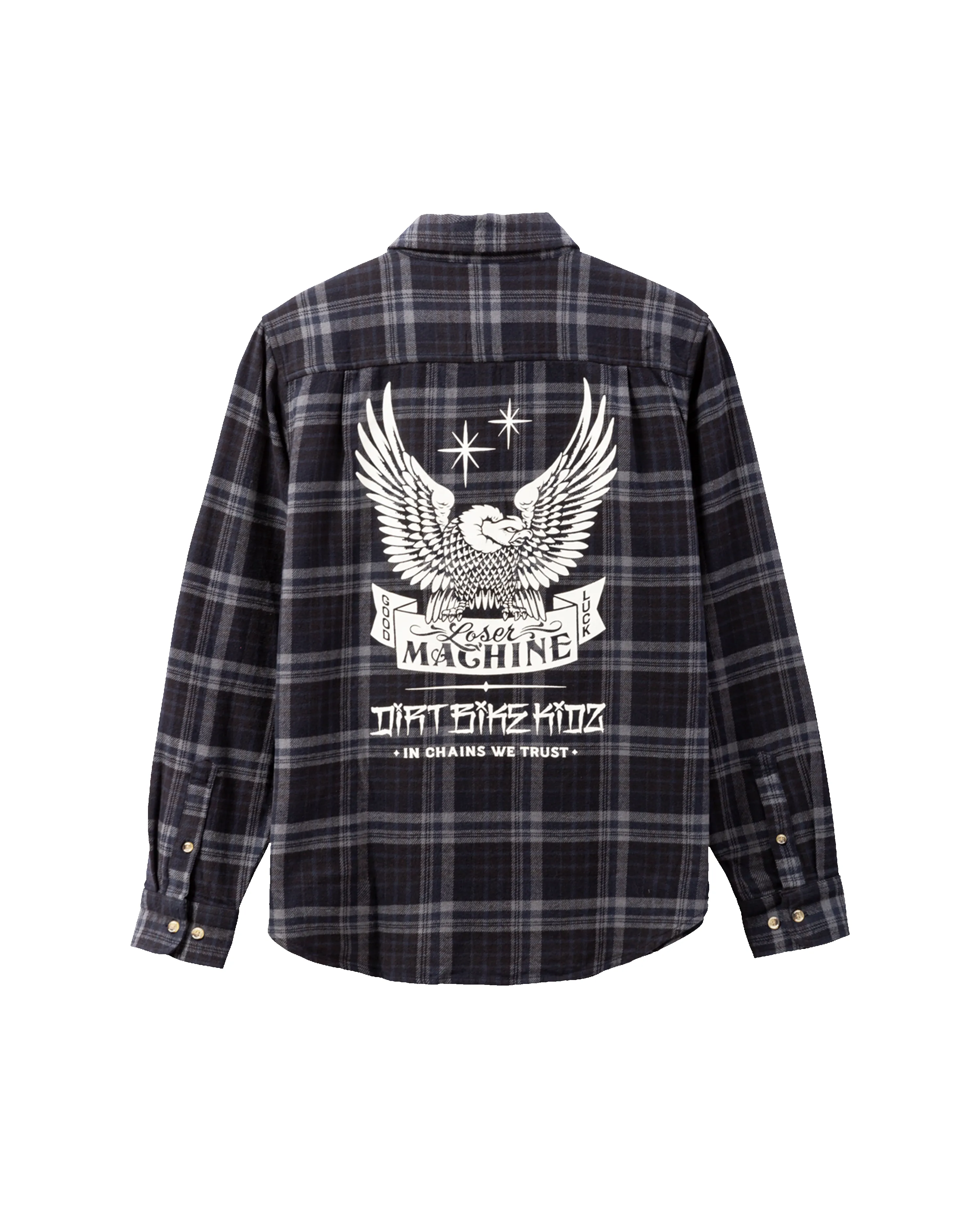 STEP UP FLANNEL SHIRT sold by Loser Machine Company product image thumbnail 2
