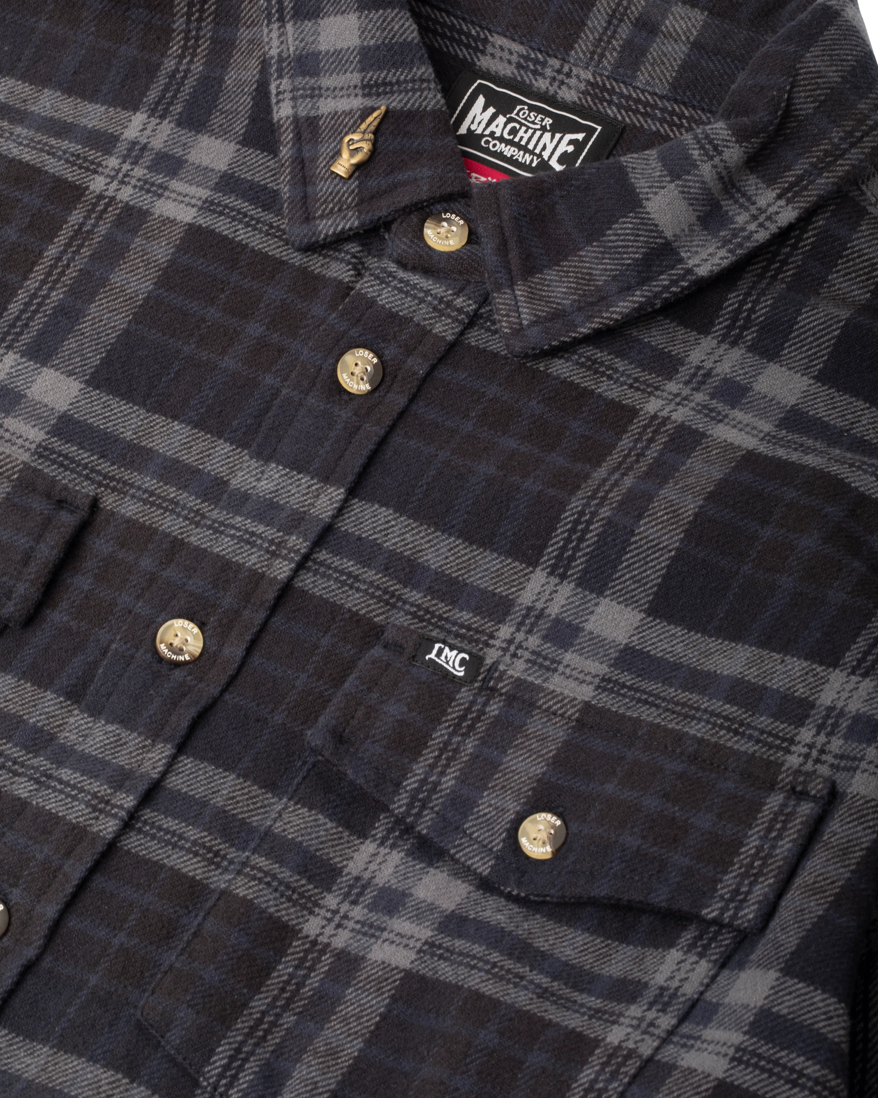 STEP UP FLANNEL SHIRT sold by Loser Machine Company product image thumbnail 3