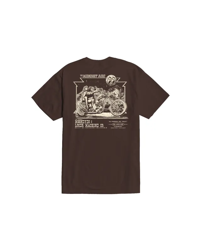 MIDNIGHT RIDE STOCK T-SHIRT made by Loser Machine Company
