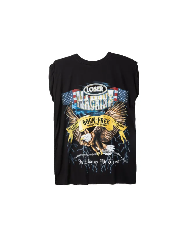 WOMENS BORN FREE 16 AMERICAN THUNDER T-SHIRT made by Loser Machine Company
