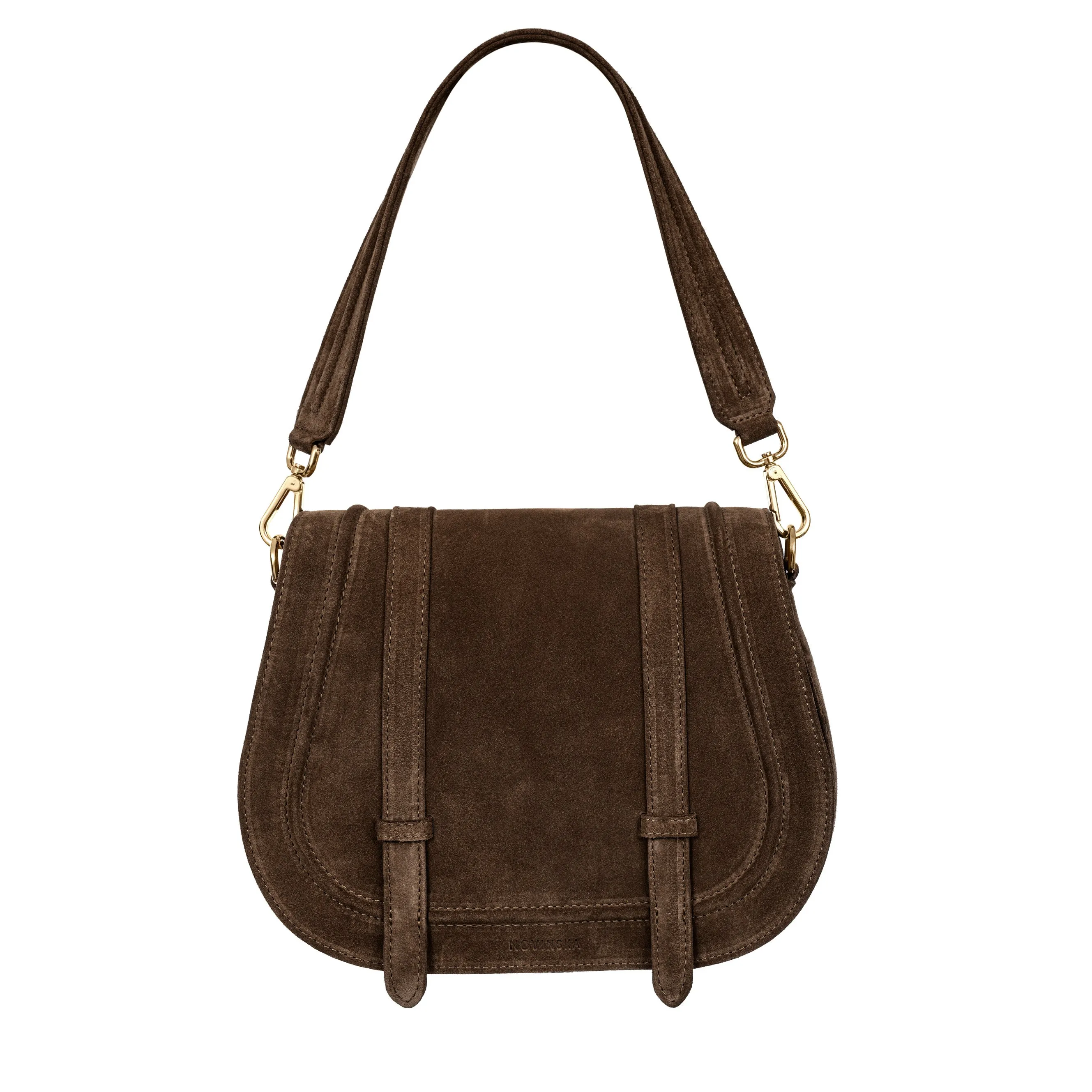 Maxi Saddle Bag No. 408 - Espresso sold by Novinska