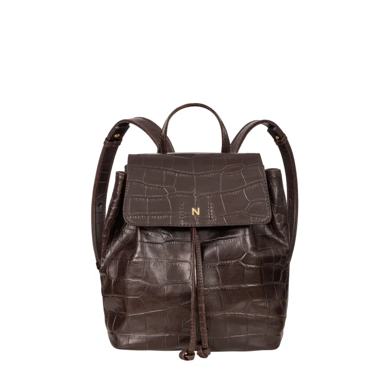 City Bag No. 222 - Dark Brown Croc sold by Novinska