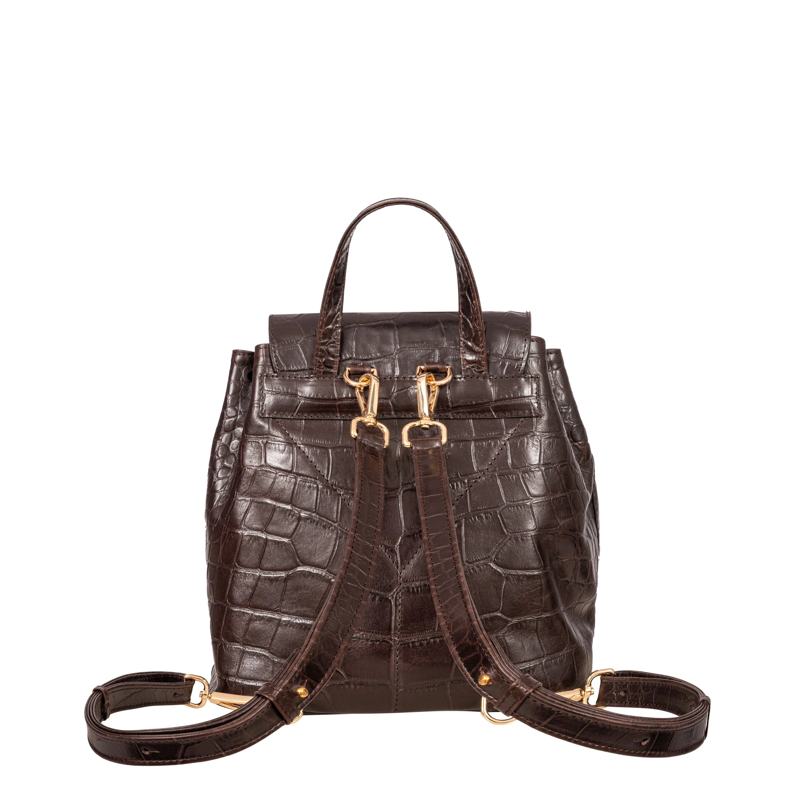 City Bag No. 222 - Dark Brown Croc sold by Novinska product image thumbnail 3