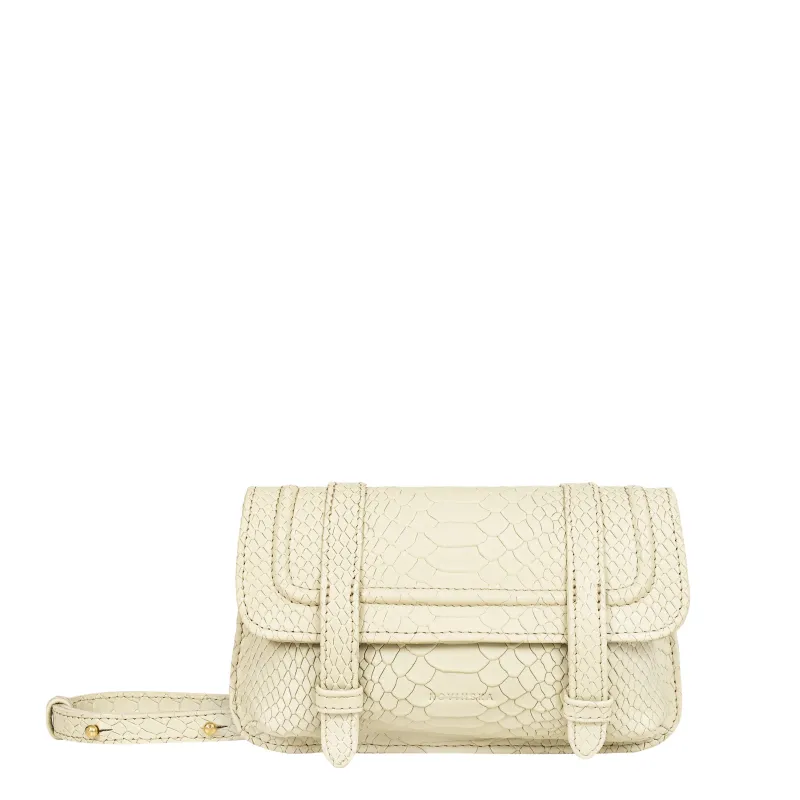 Mini Belt Bag No.108 - Python Ivory sold by Novinska