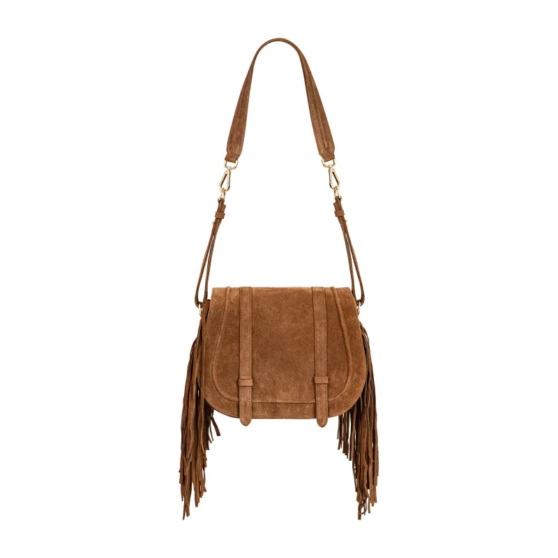 COLETTE - Fringe Saddle - Cognac sold by Novinska