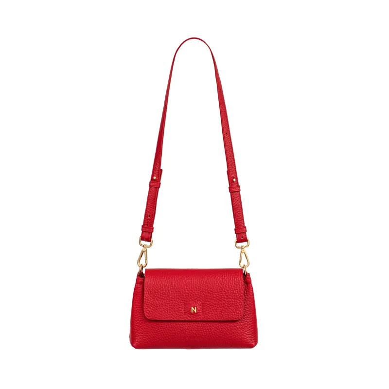 Mini Flap Bag - Red made by Novinska
