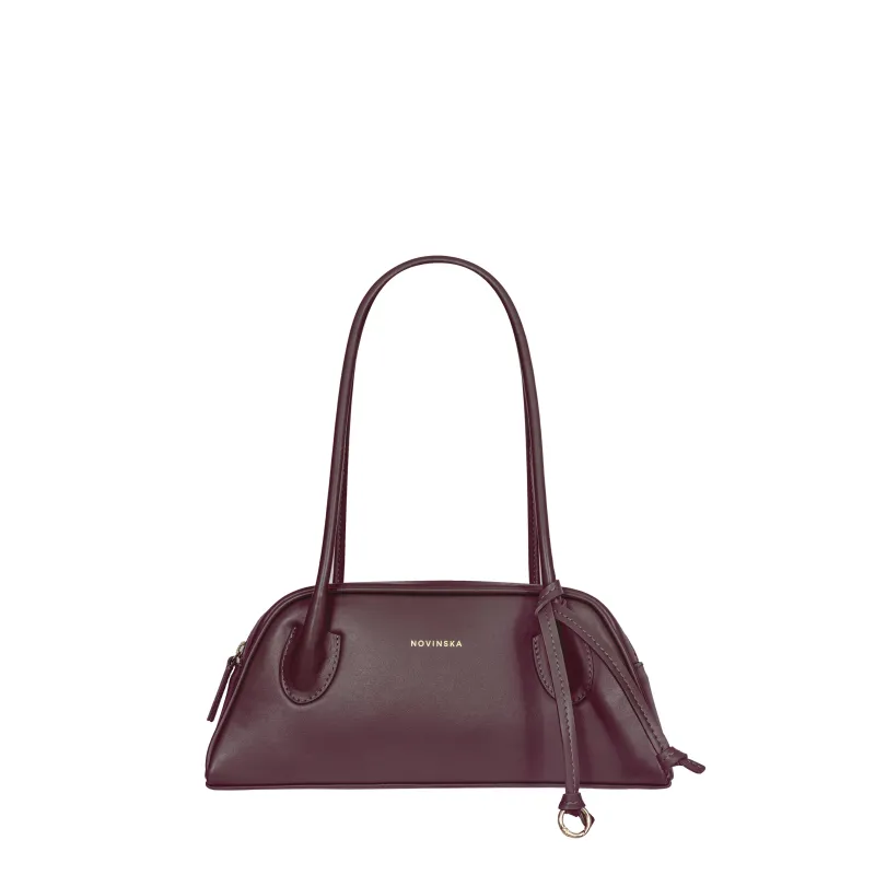 TRAPEZE BAG - BURGUNDY sold by Novinska
