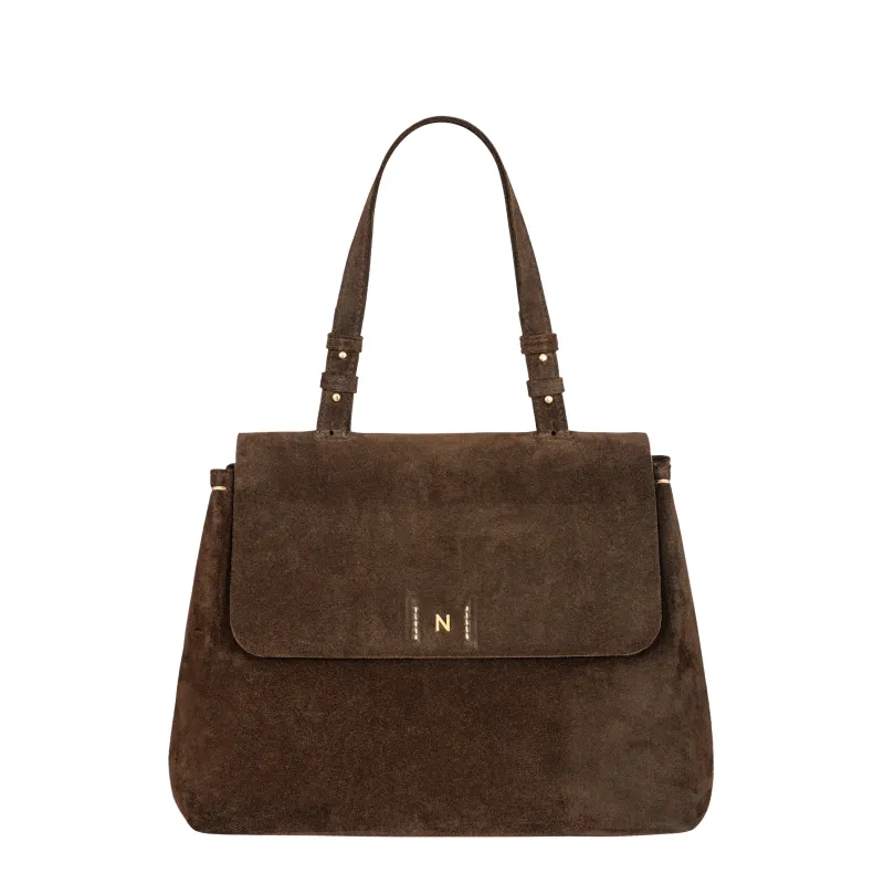 FLAP BAG No. 801 - choco sold by Novinska