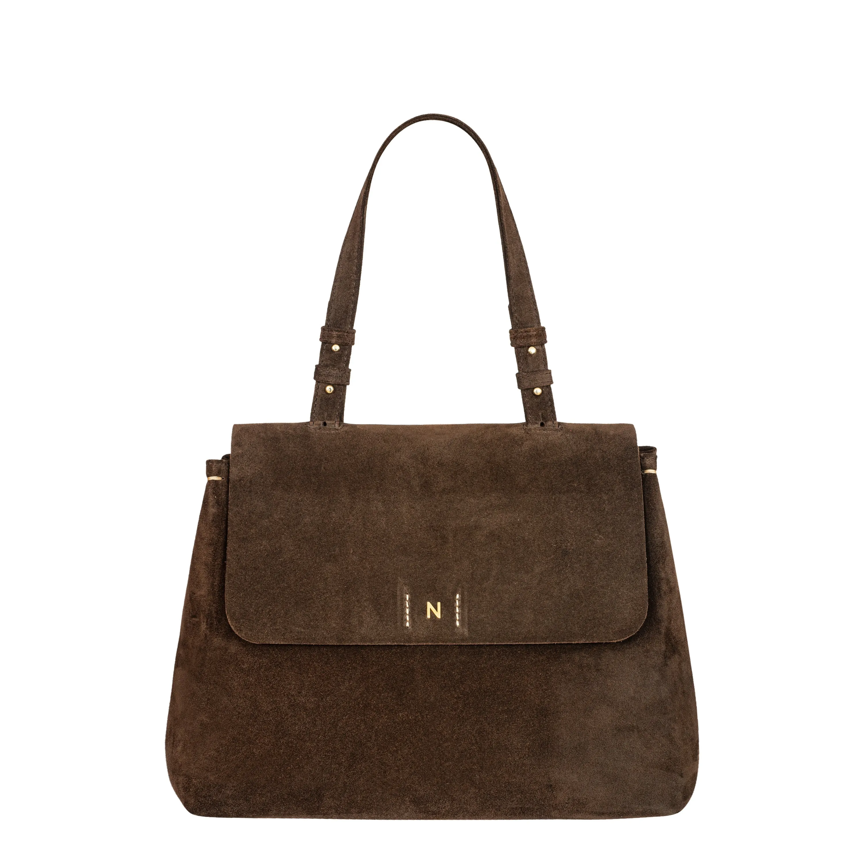 FLAP BAG Maxi - Espresso sold by Novinska