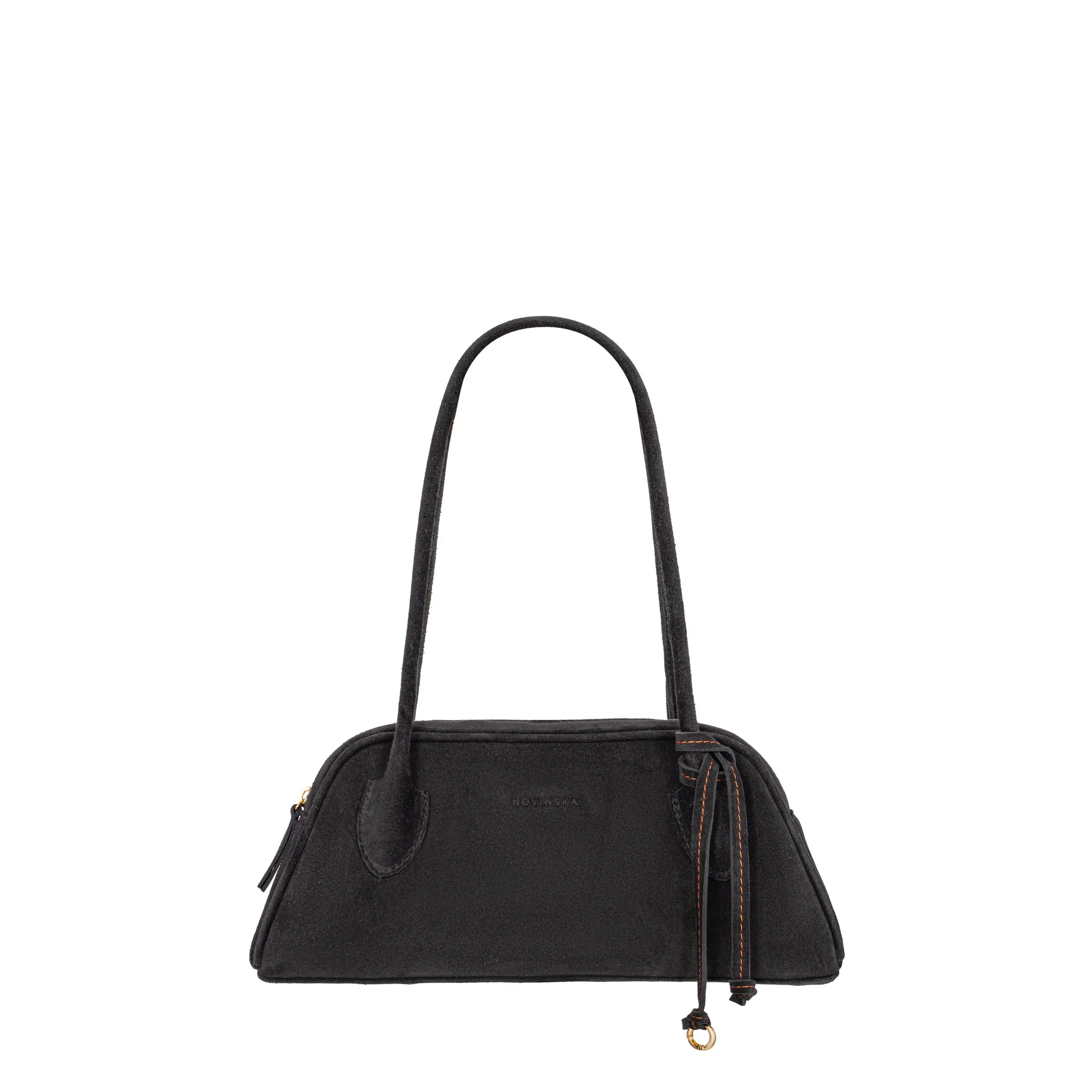 TRAPEZ BAG - Czarny zamsz sold by Novinska