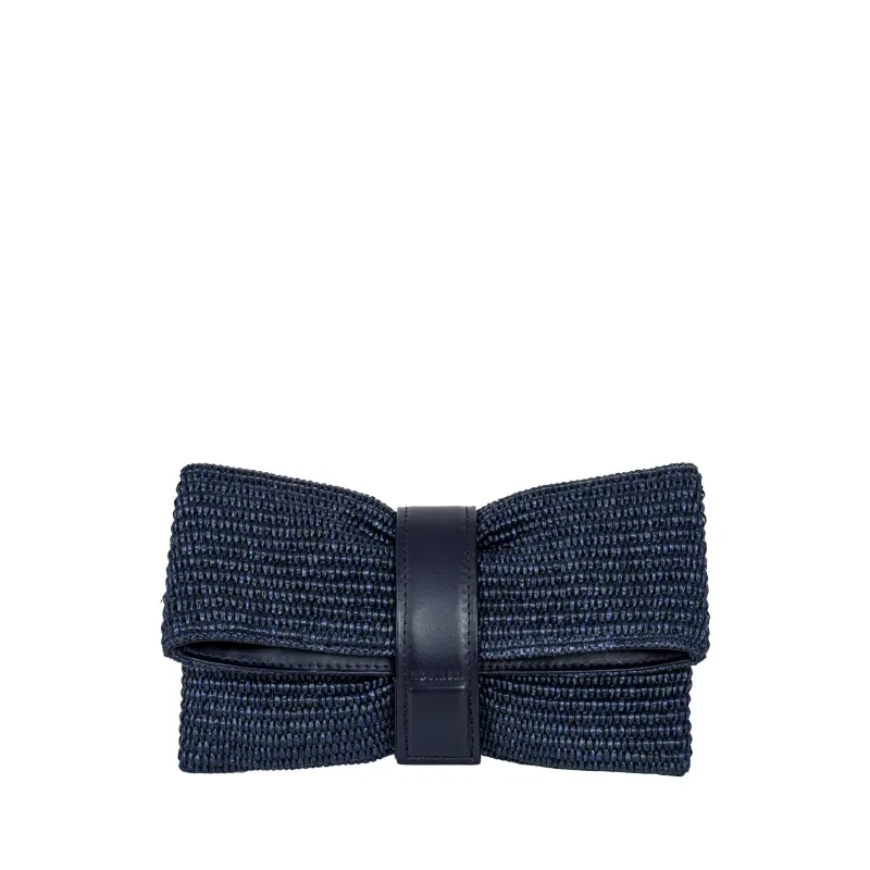 Raffia Clutch Bag - Granat sold by Novinska