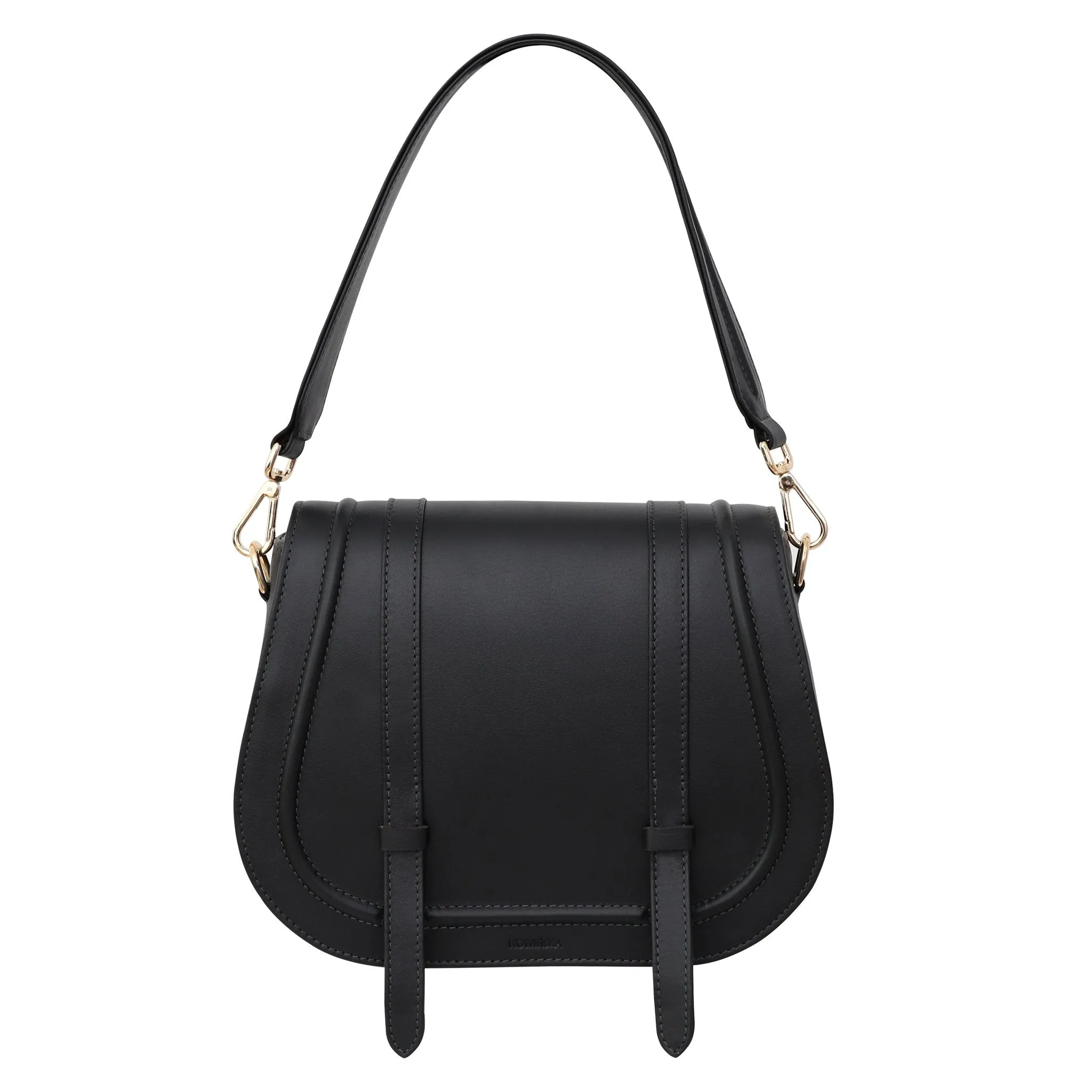 Maxi Saddle Bag No. 408 - Black sold by Novinska