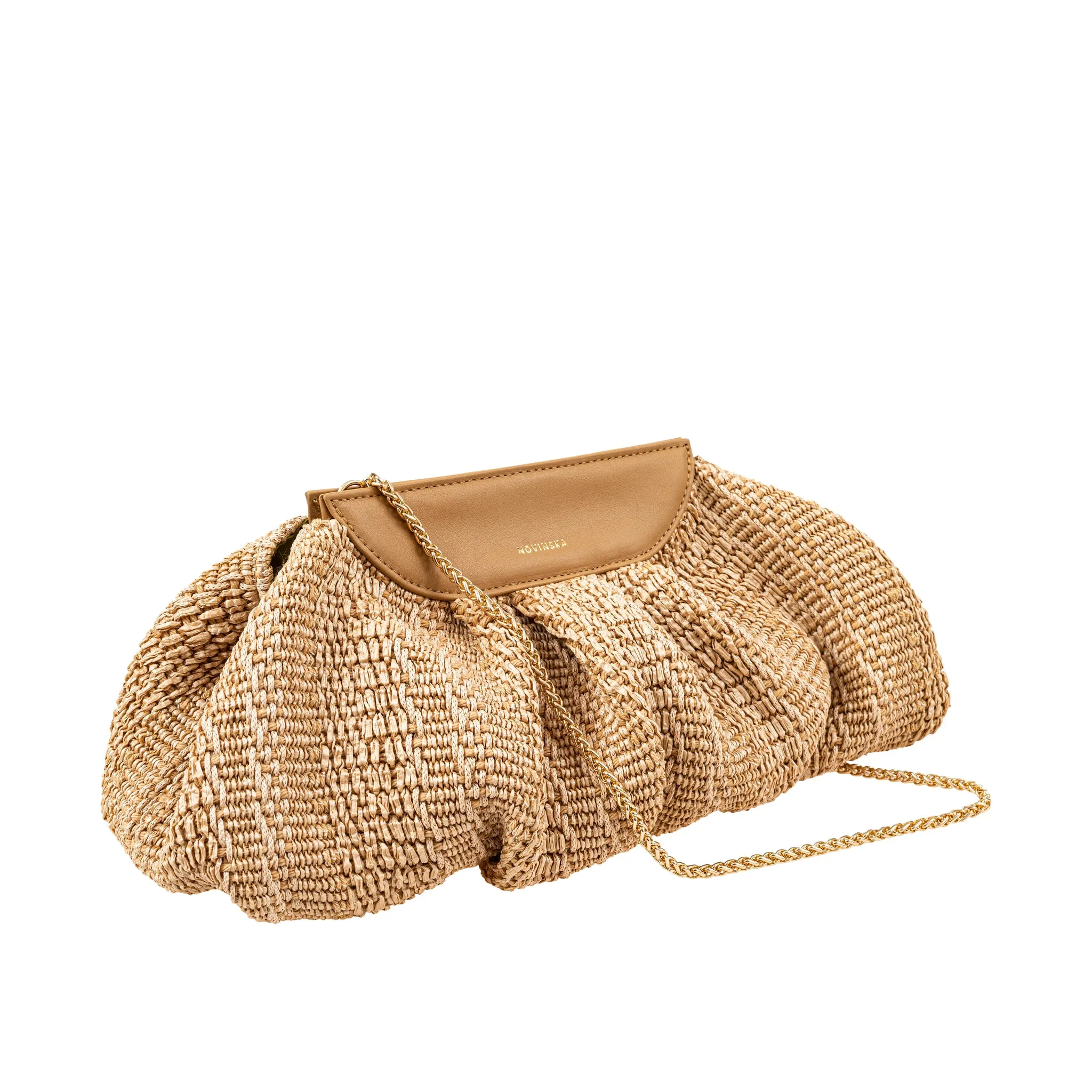 Raffia Cloud Bag - Straw sold by Novinska product image thumbnail 2