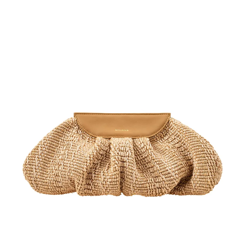 Raffia Cloud Bag - Straw made by Novinska
