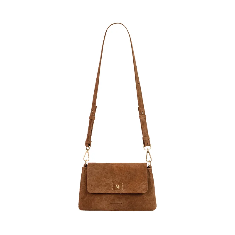 Mini Flap Bag - Cognac made by Novinska