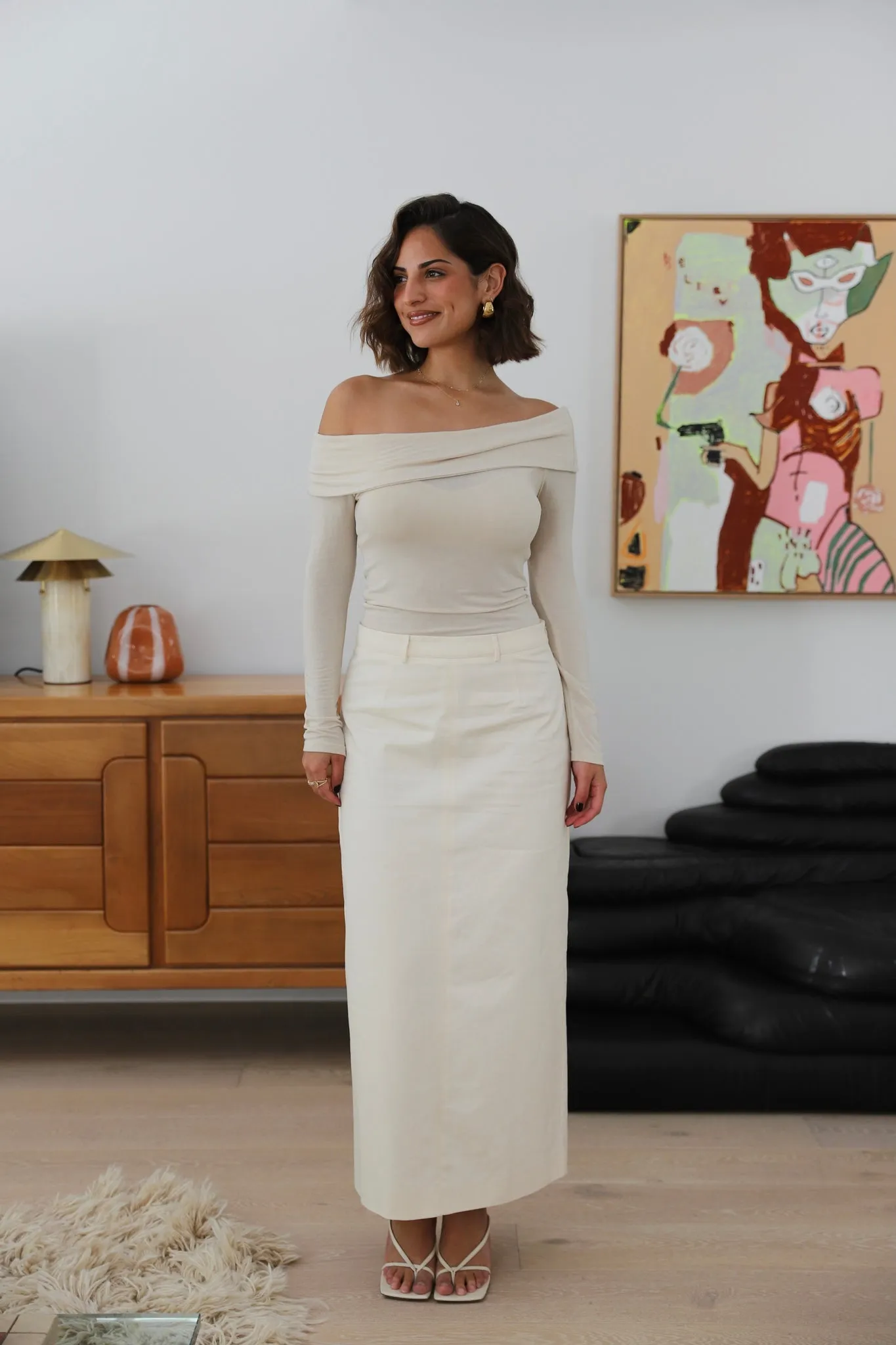 Cotton Drill Pencil Skirt sold by Tunchy product image thumbnail 2