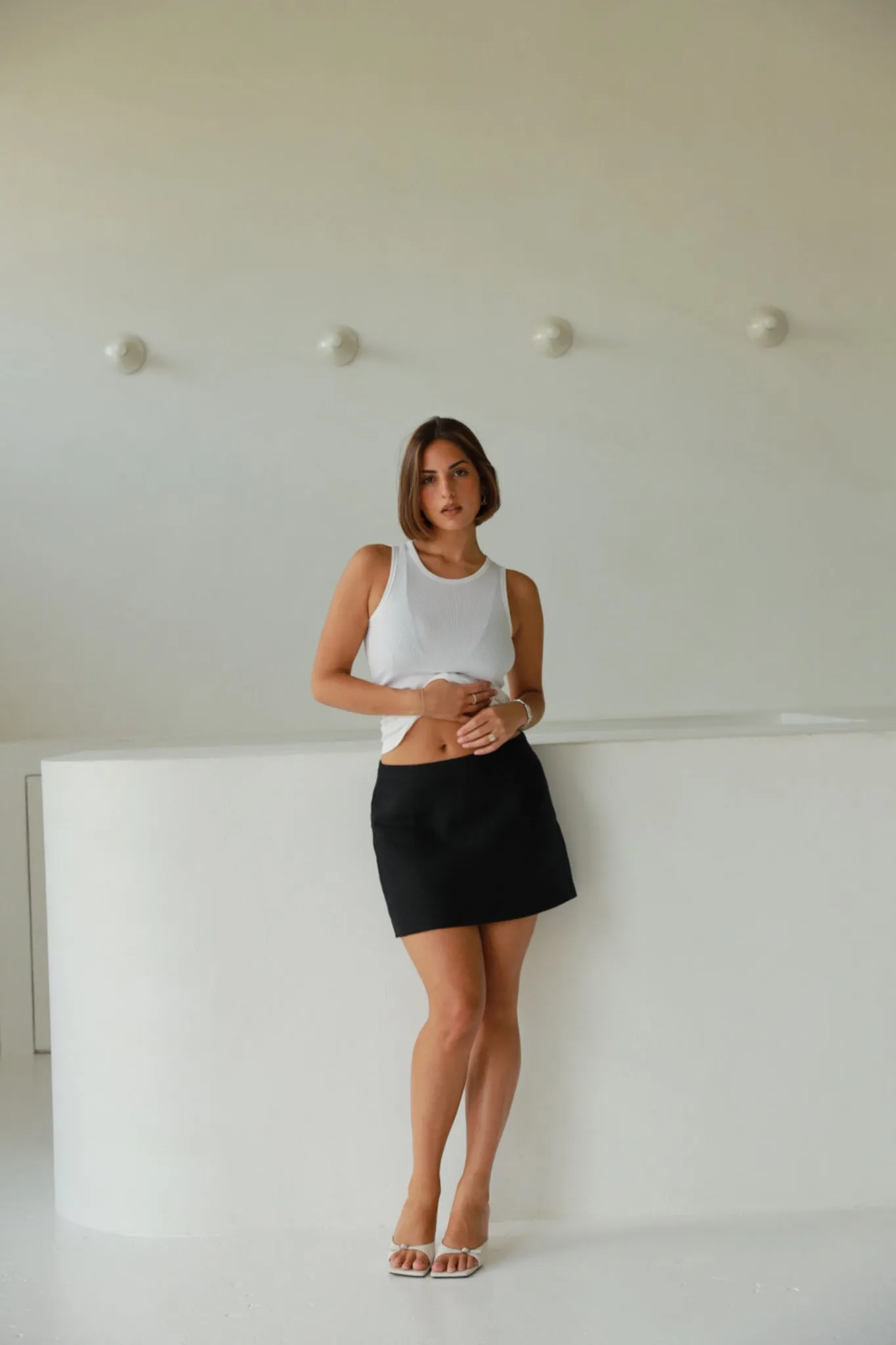Velma Linen Mini Skirt sold by Tunchy product image thumbnail 5