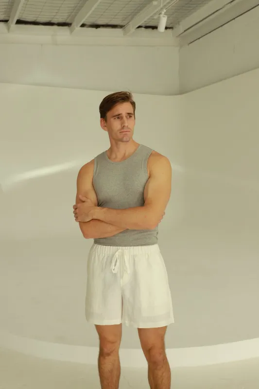 Spring Unisex Linen Shorts sold by Tunchy