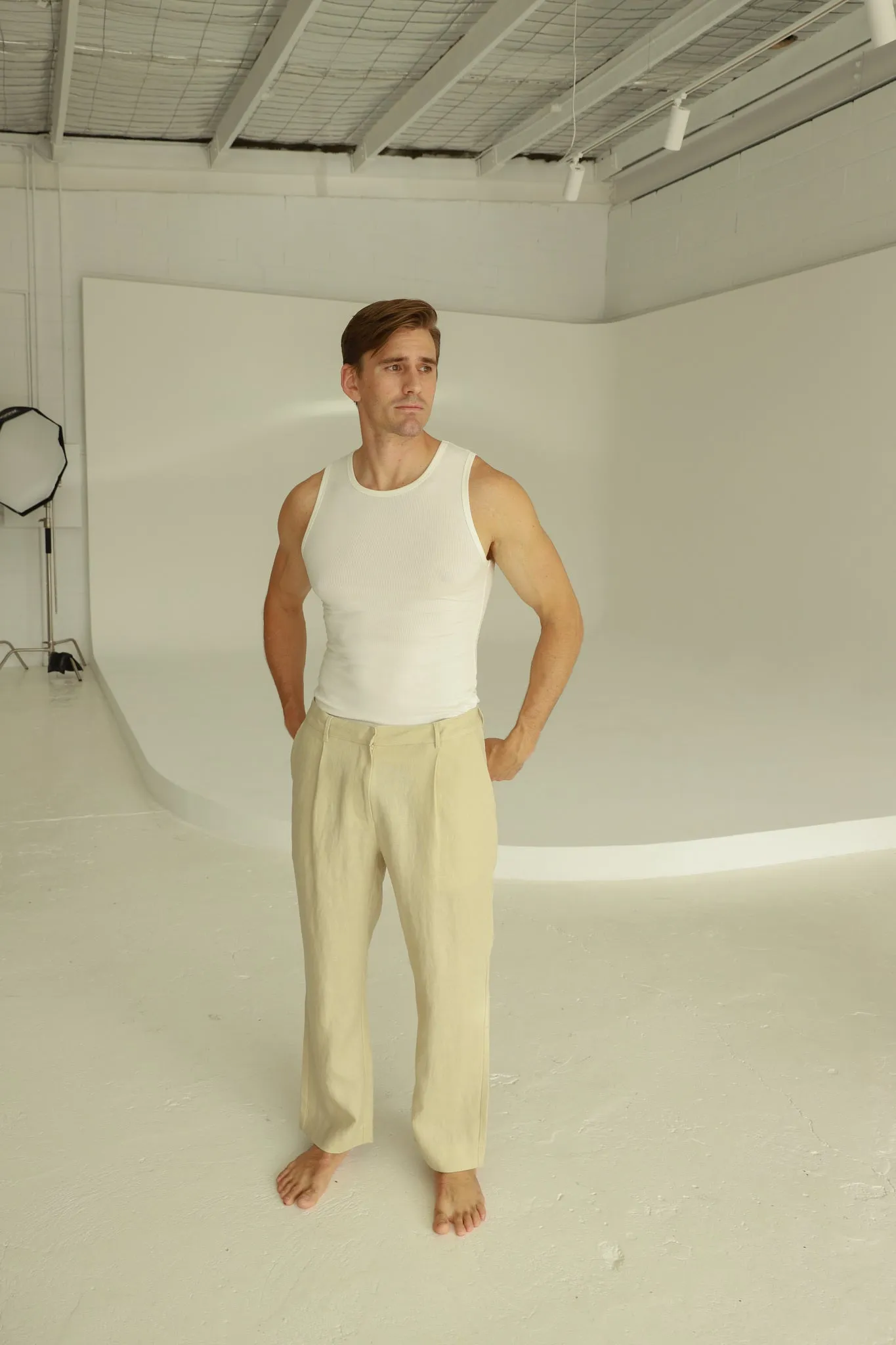 Slick Unisex Linen Pants sold by Tunchy