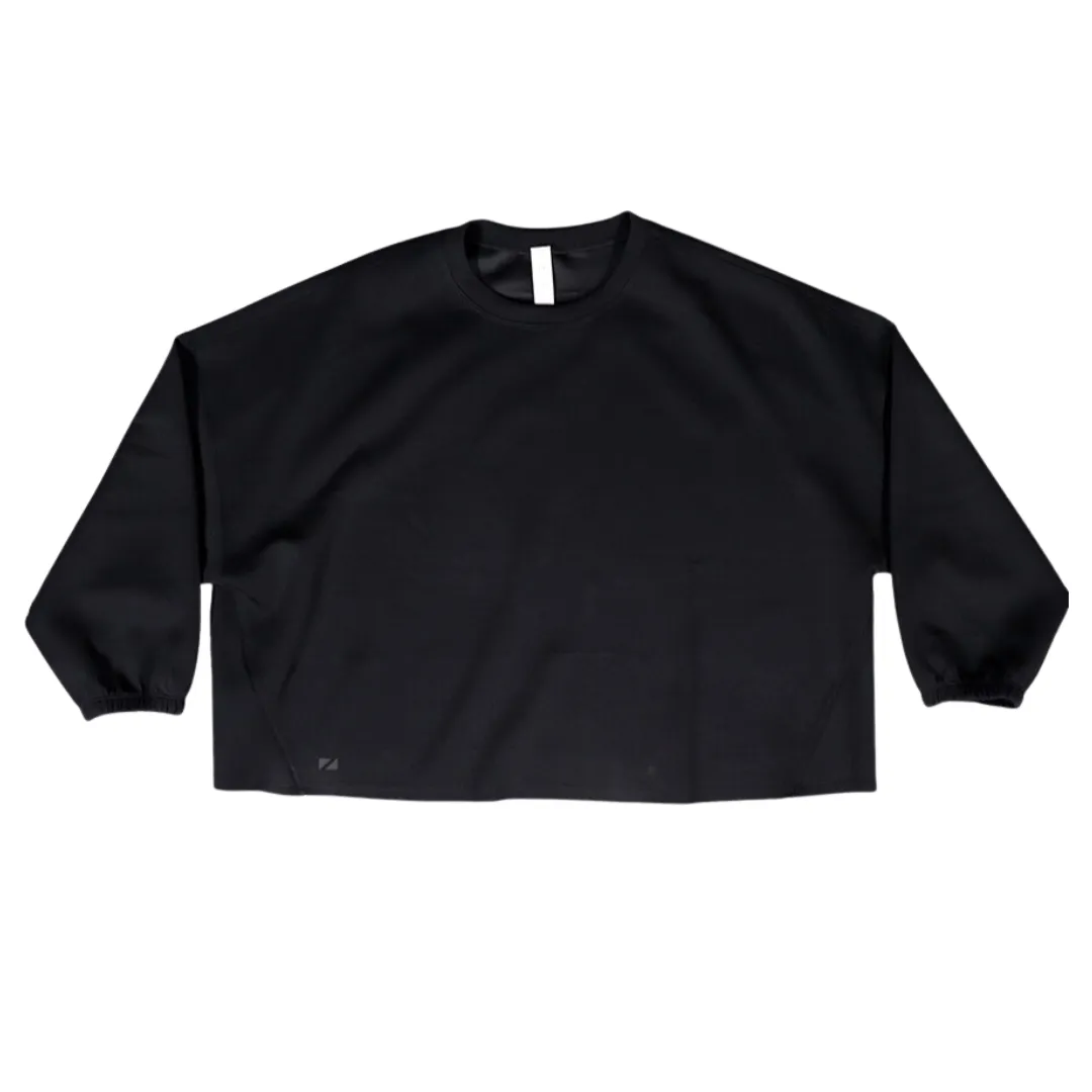 Zen Ladies Oversized Crop Crewneck sold by Zueike