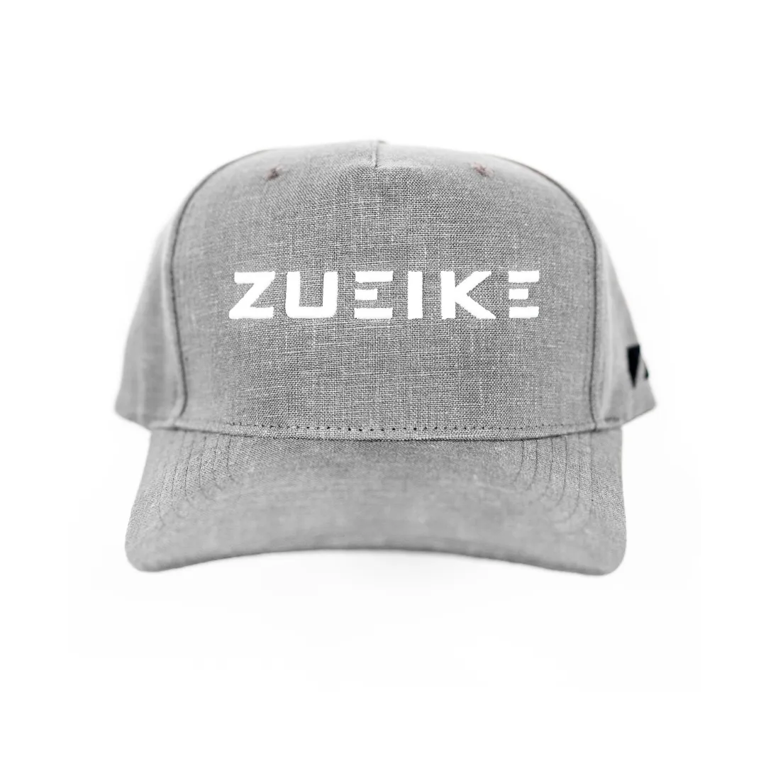 Grey Linen Classic Raised A-Frame Hat sold by Zueike product image thumbnail 3