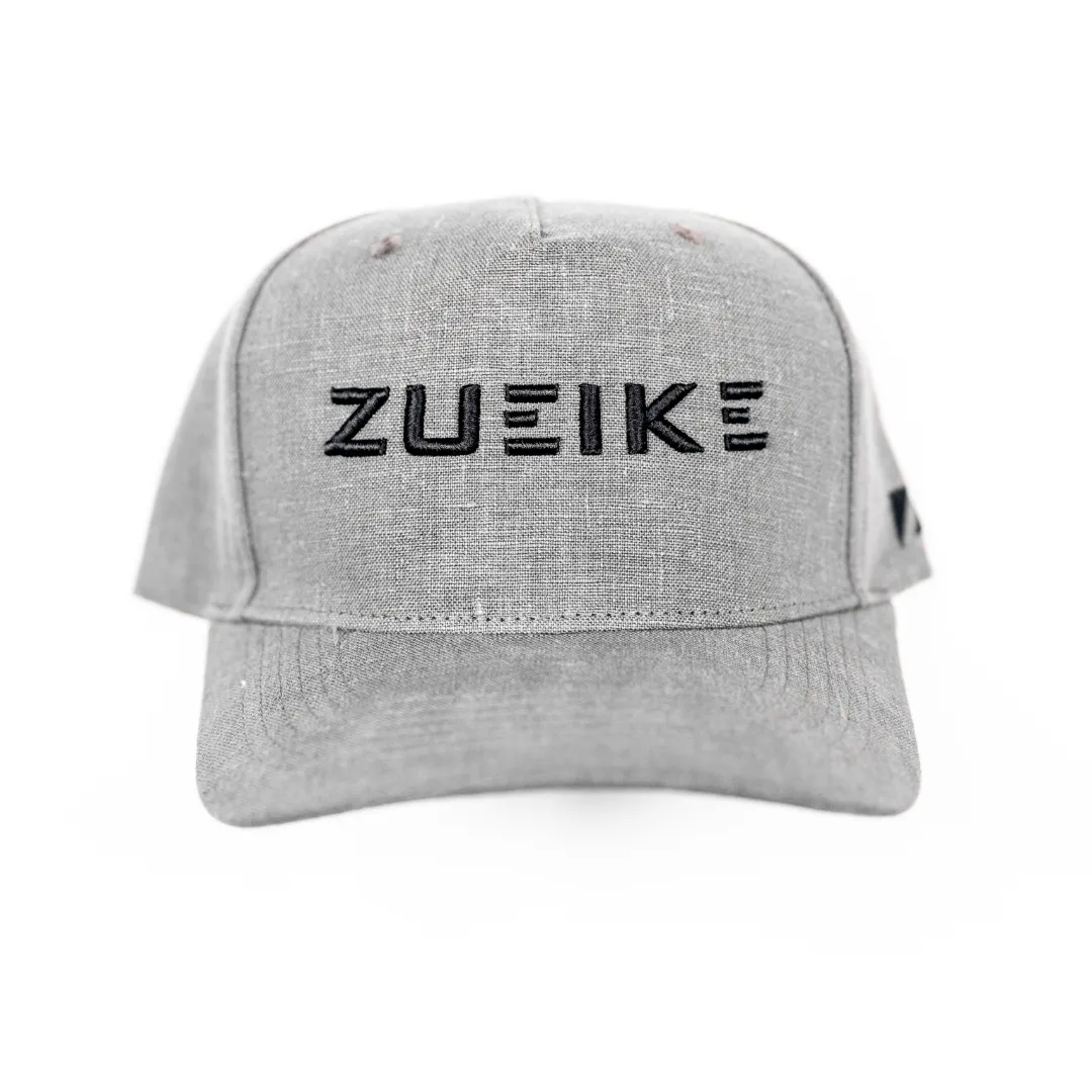 Grey Linen Classic Raised A-Frame Hat sold by Zueike product image thumbnail 2