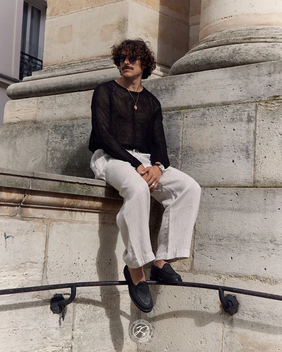 LEX BLACK RAFFIA sold by Jacques Soloviere product image thumbnail 4