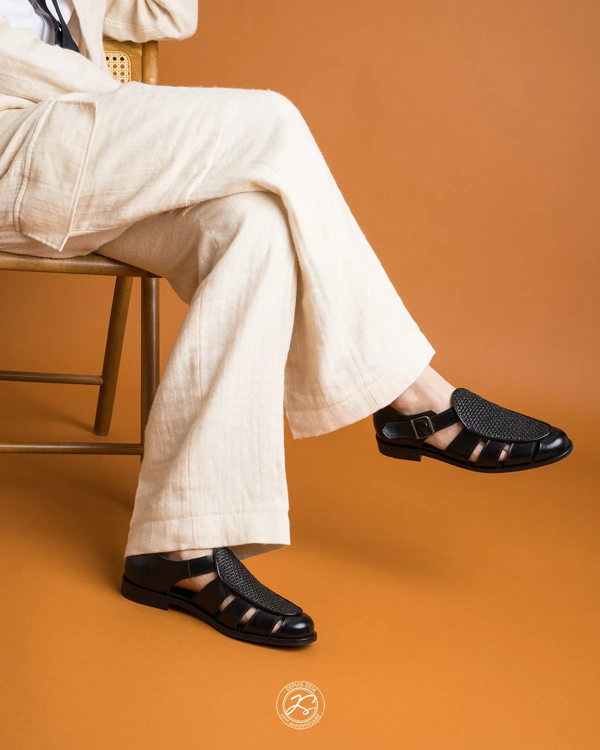 FRANCK BLACK RAFFIA sold by Jacques Soloviere product image thumbnail 4