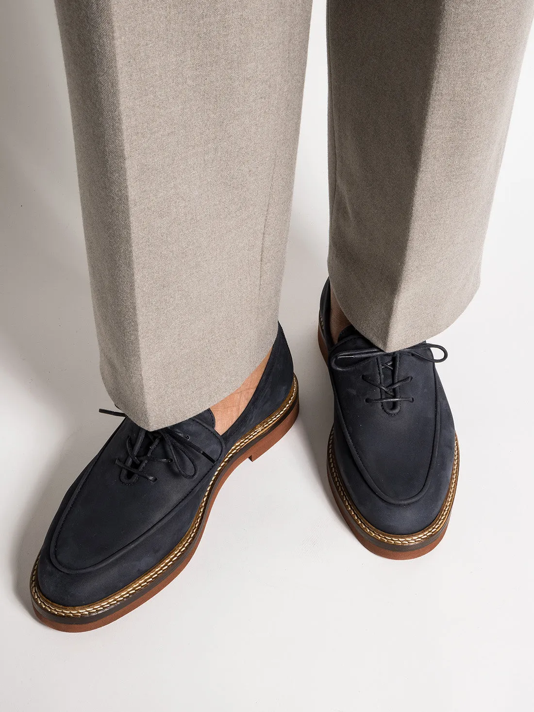 LUCO NAVY NUBUCK sold by Jacques Soloviere product image thumbnail 4