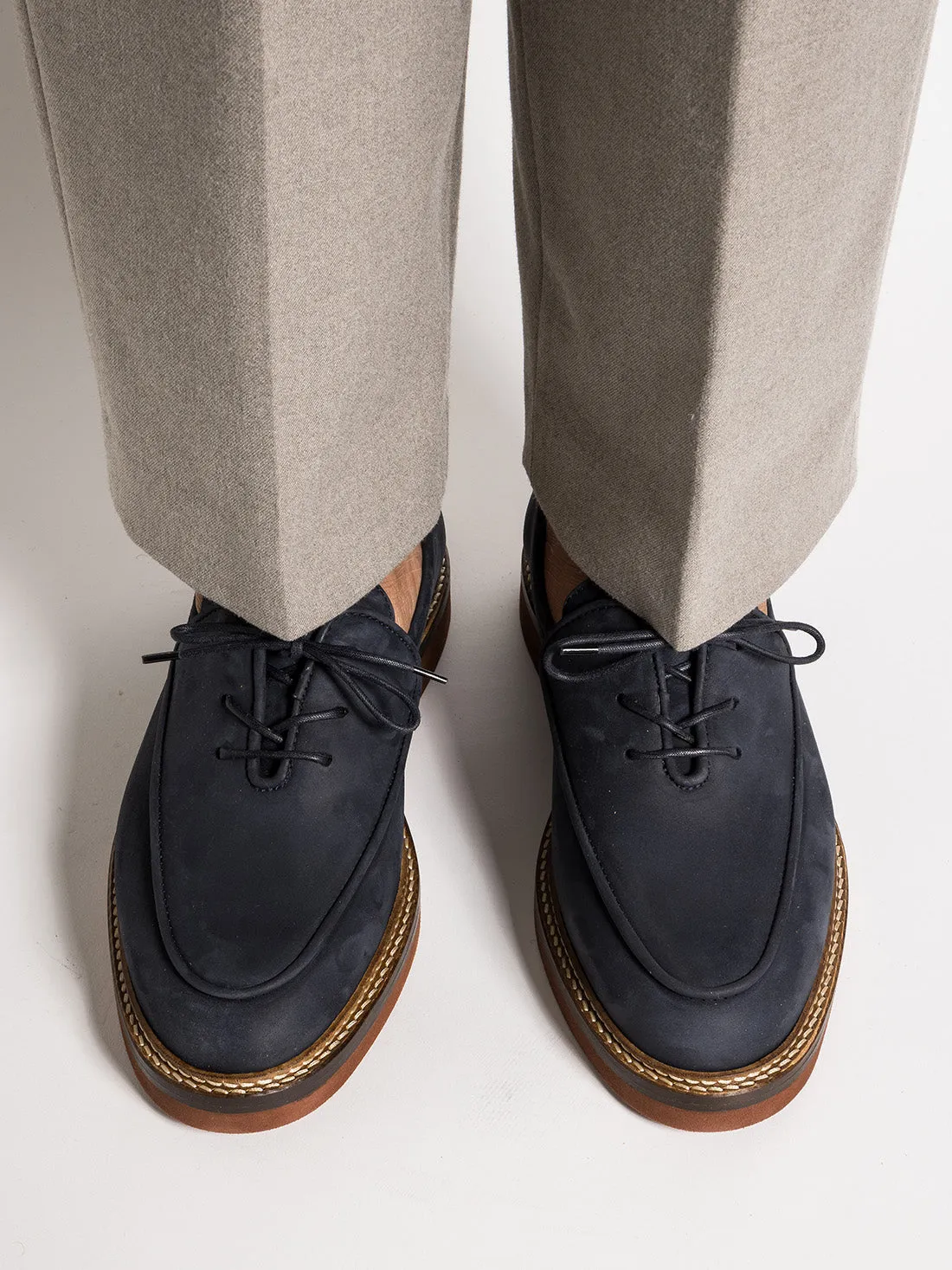 LUCO NAVY NUBUCK sold by Jacques Soloviere product image thumbnail 5