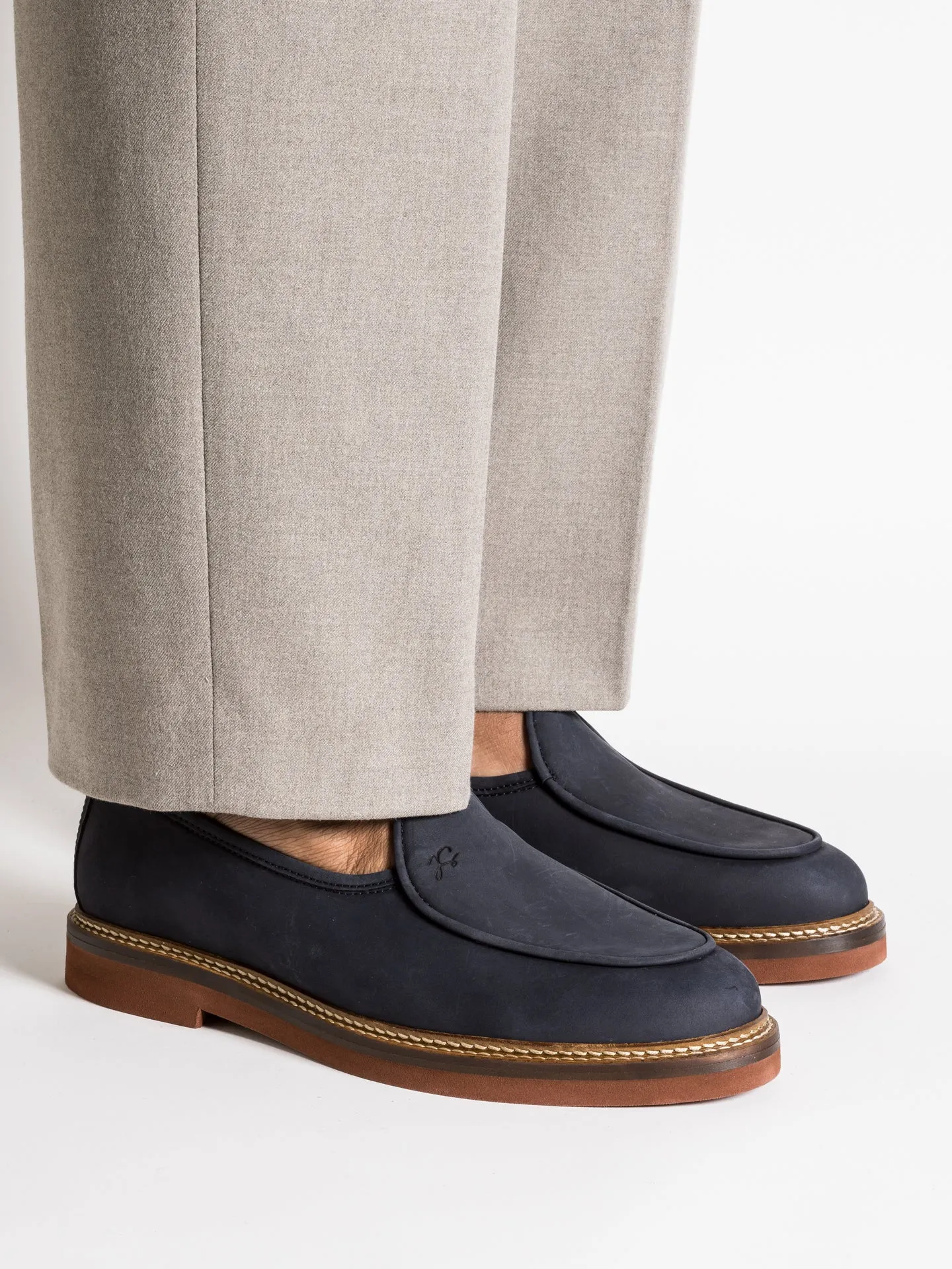 LEX NAVY NUBUCK sold by Jacques Soloviere product image thumbnail 2