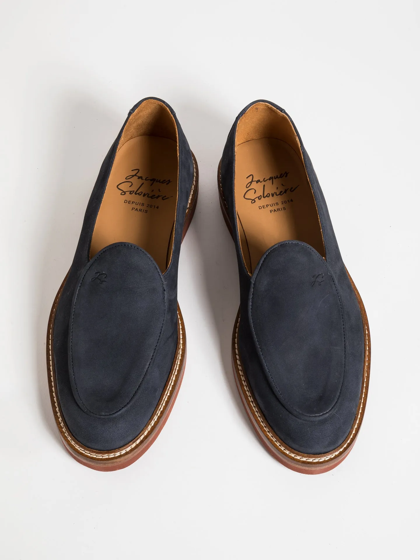 LEX NAVY NUBUCK sold by Jacques Soloviere product image thumbnail 3